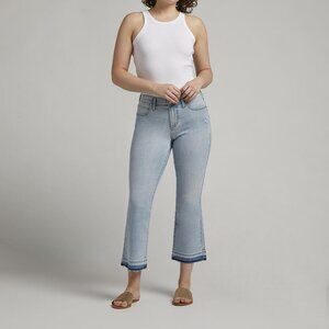 NWT Jag Eloise Mid Rise Bootcut Crop Jeans In Bleach Blue
